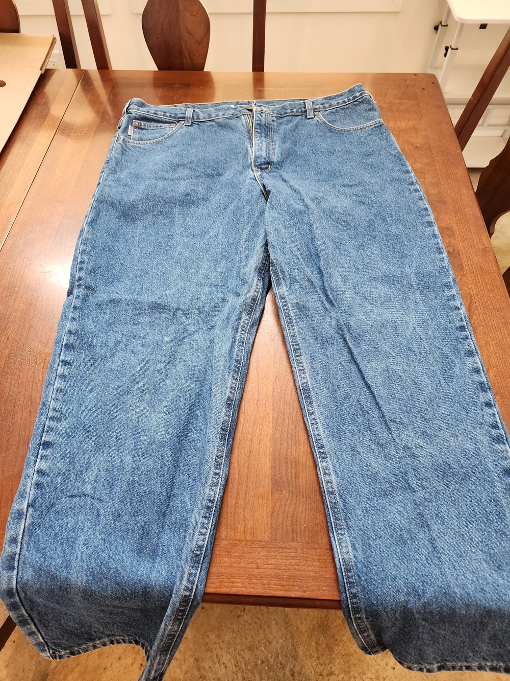 Carhartt Men's Light Blue Relaxed Fit Denim Jeans